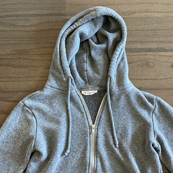 78 & Sunny Grey Hooded Zip Up Sweatshirt - Size XS - Picture 4 of 8